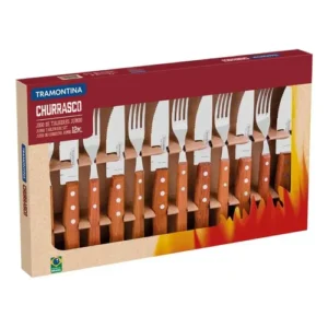 Conjunto de Talheres Tramontina Churrasco 12 Peças Natural
